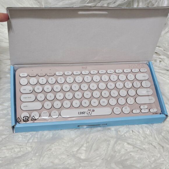 Logitech K380 Limited LINE FRIENDS Cony Pink Wireless Bluetooth Keyboard - Picture 3 of 7